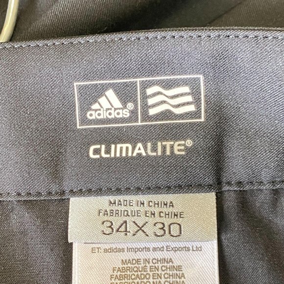 NWOT ADIDAS Structured, Climalite/stay cool/dry, Black Chino Pant size 34/30 - Picture 8 of 8